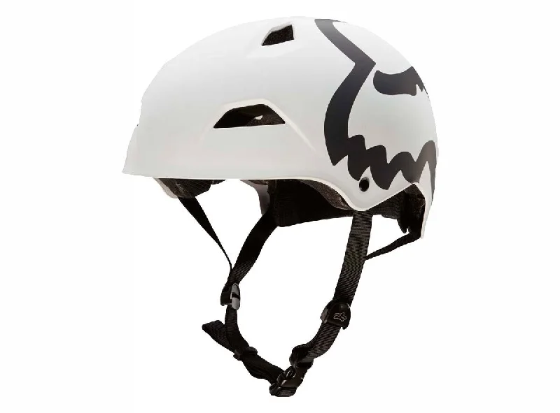 Slim phone mount-Bicycle helmet shroud garb-Fox Racing Flight Eyecon Hardshell Dirt Jump Helmet - Matt White