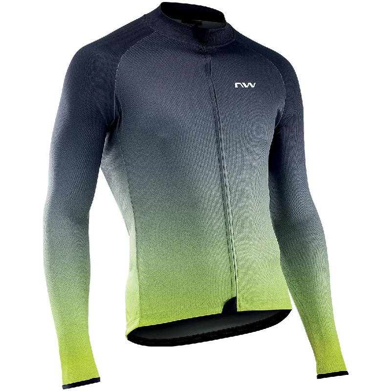 Firm knee bands-cycling clothing with airy weave-Maglia maniche lunghe Northwave Blade 3 - Giallo