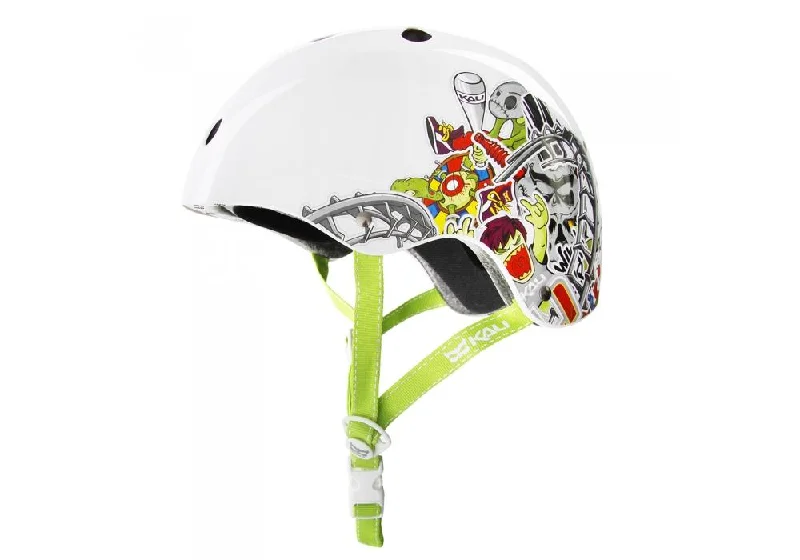 Durable shoe covers-Bicycle helmet total hardy-Kali Maha Urban Helmet - Freaky - White