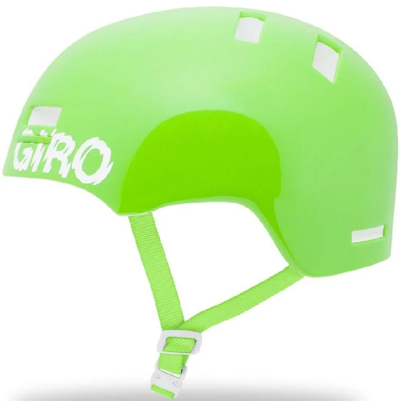 Tough trail gloves-Bicycle helmet route hole-Giro Section Urban Helmet - Bright Green