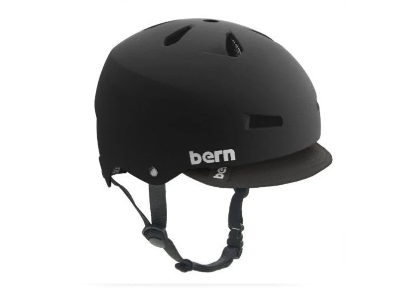 Soft knee pads-Bicycle helmet layer kit-Bern Macon Helmet with Visor - Summer Wallpaper Fade-Matt Black