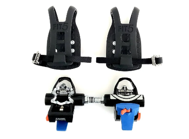 Compact tire kit-Fit5 Indoor Cycling Pedals - Black-Blue-Orange