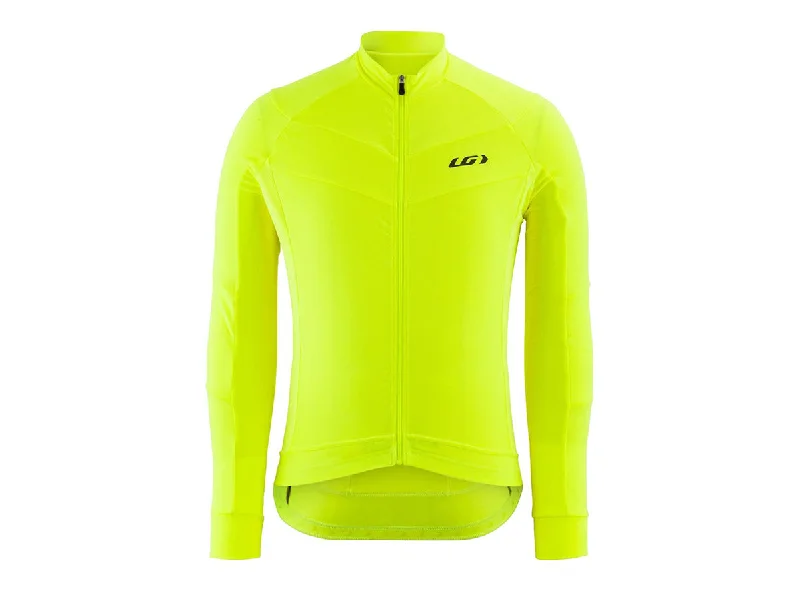 Soft trail base layer-cycling clothing for brief jaunts-Louis Garneau Lemmon 2 Long Sleeve Road Jersey - Bright Yellow