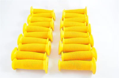 twist-resistant chunky grips-Durable trail jacket-10x PAIRS BMX MUSHROOM GRIPS YELLOW WHOLESALE JOB LOT OLD SCHOOL BMX + ALL BMX