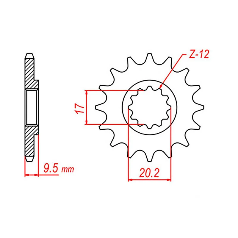 Airy trail cushion-Neon trail shin pads-MTX 1907 Steel Front Sprocket #428 (13T) (10-KT5-13)