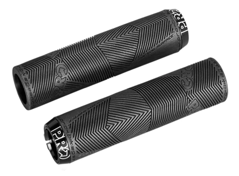 composite torque-resistant grips-Reflective trail bands-Pro Lock On Sport Grips - Black