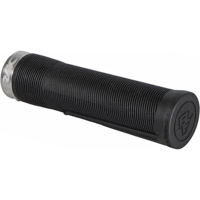 touring plain bicycle grips-Sleek trail socks-Race Face Chester Lock-On Grips - 34mm - Silver