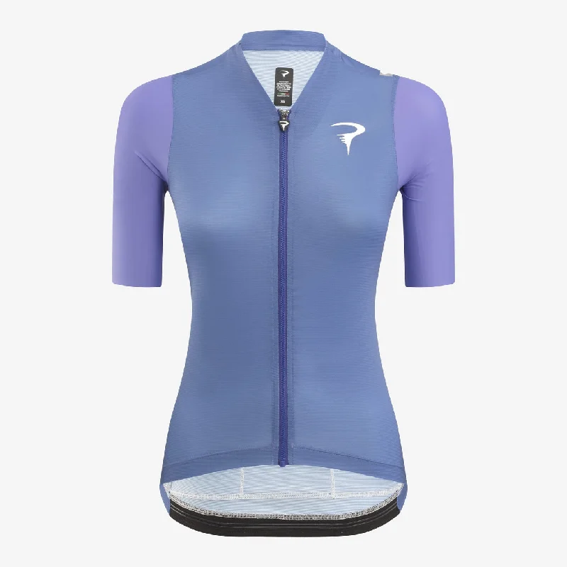 Sleek trail jersey-cycling clothing with steady clasp-Maglia donna Pinarello F7 - Blu