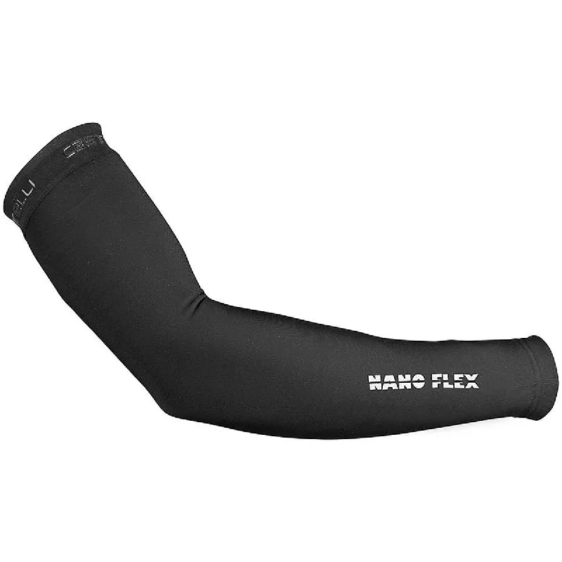 Thin arm sleeves-cycling clothing for brutal land-Manicotti Castelli Nanoflex 3g - Nero