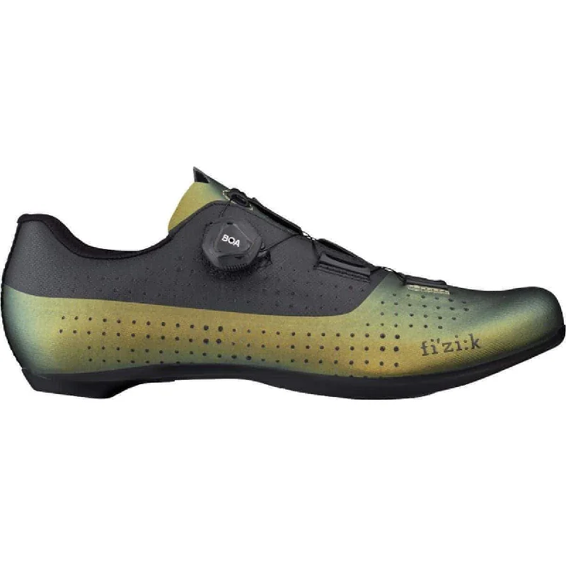 Soft toe straps-cycling clothing with rough routes-Fizik R4 Tempo Overcurve Mens Road Cycling Shoes - Green