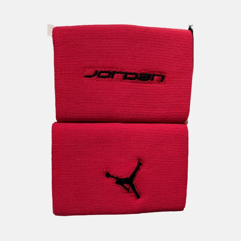 Soft arm warmers-Firm trail pads-Nike Jordan Jumpman GFX 2PK Wristband -Gym Red/Black