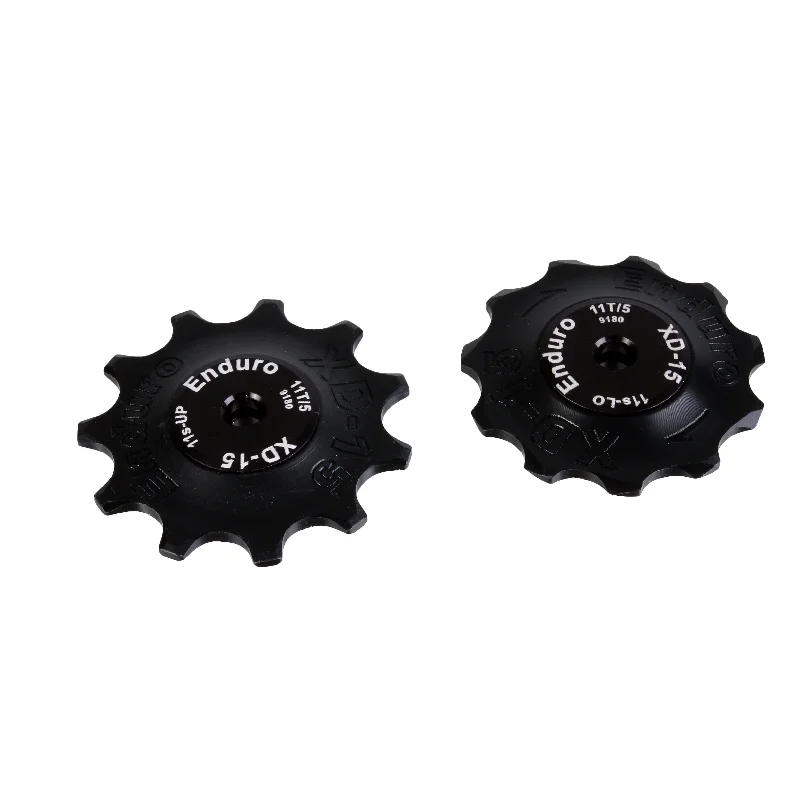 Firm chain guard-Bicycle spoke tension guard torque spacer alignment-Enduro XD-15 Derailleur Pulleys Shimano 9100/8000 - Blk