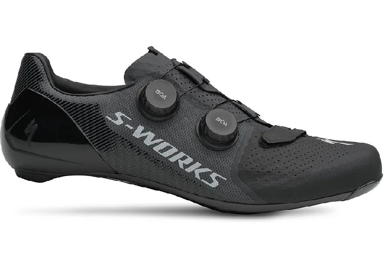 Tough gravel bike shoes-cycling clothing with tough stitching-S-Works 7 Rd Shoe Shoe Black 48