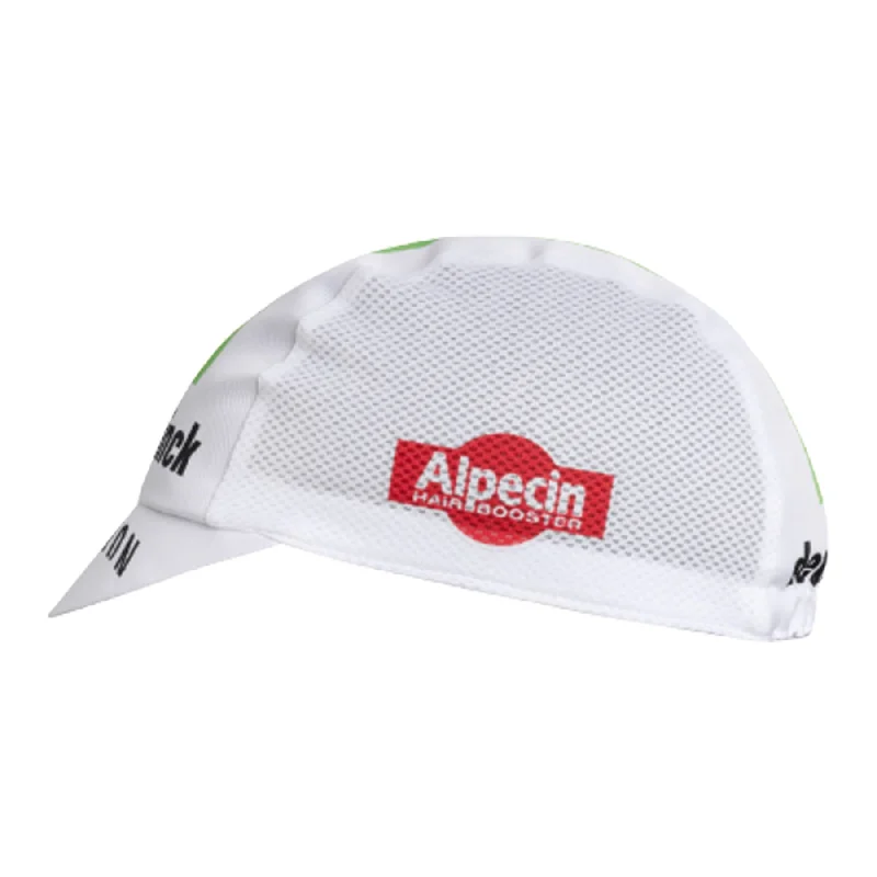 Quick-snap bike helmet-cycling clothing for smart shoppers-Cappellino Kalas Alpecin Deceuninck 2024 - WC