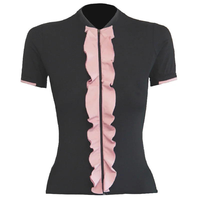 Soft trail hip pads-cycling clothing with loud flair-Maglia donna Lago Magic - Nero rosa