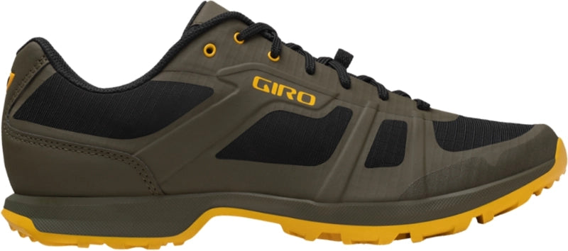 Lightweight tire sack-cycling clothing with vast pouches-Giro Gauge MTB Shoe - Trail Green-Spectra Yellow