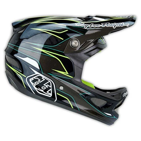 Elastic trail covers-Bicycle helmet box scarf-Troy Lee Designs D3 Carbon Full Face Helmet - Evo Gray