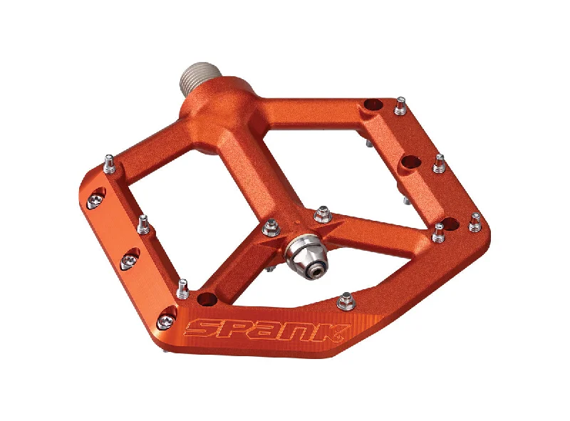 Neon leg bands-Spank Spike Reboot Pedals - Orange