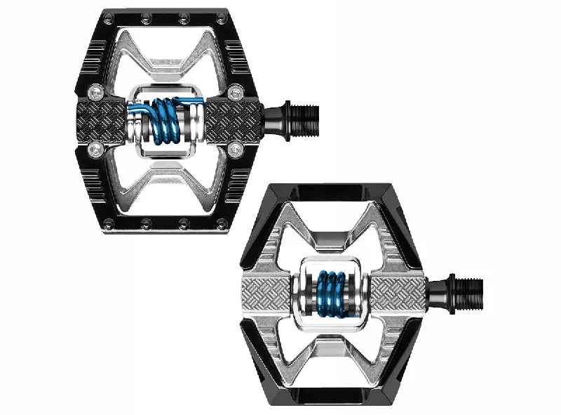 USB helmet light-Crank Brothers Double Shot Hybrid Pedals - Black