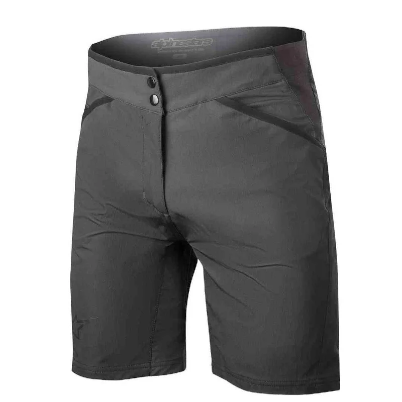 Lightweight seat lock-cycling clothing for brutal land-Pantaloncino donna Alpinestars Stella Alps 6.0 - Nero