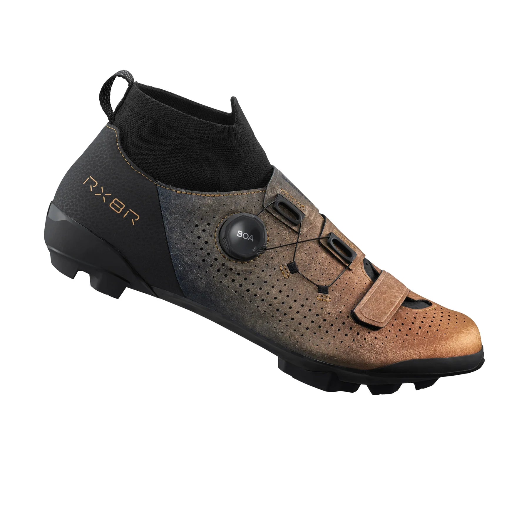 Sleek trail gloves-cycling clothing for race surges-Shimano RX801R SPD Gravel Shoe - Metallic Orange