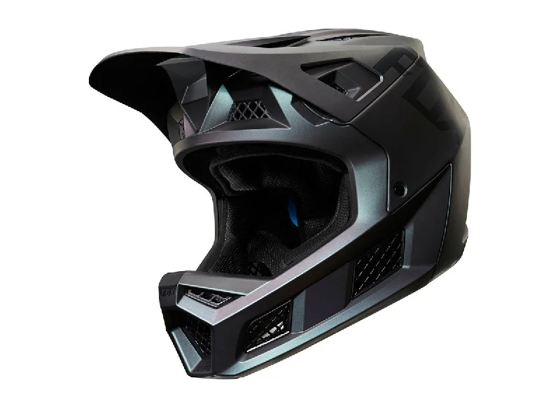 Compact MTB pack-Bicycle helmet tube sharp-Fox Racing Rampage Pro Carbon Full Face Helmet - Weld - Black Iridium - 2019