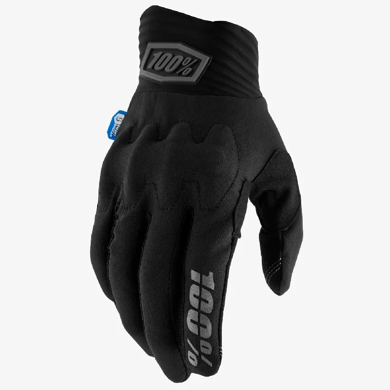 Windproof trail sleeves-cycling clothing with storm zap-Guanti 100% Cognito Smart shock - Nero