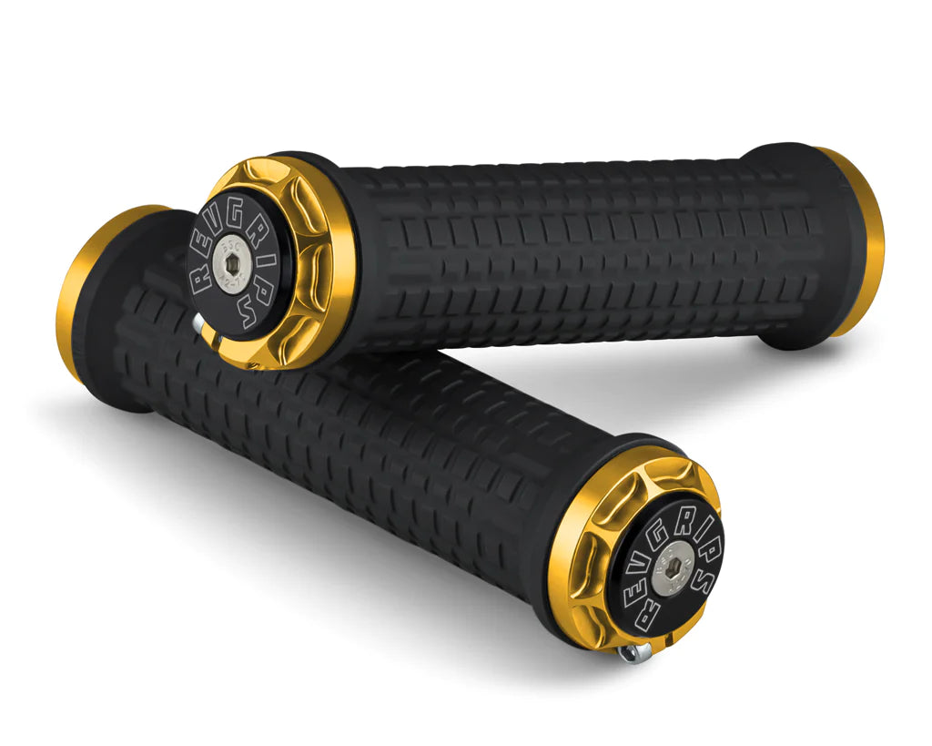 breathable Kevlar grips-Elastic leg straps-RevGrips Pro Series Standard - Small - Black-Gold