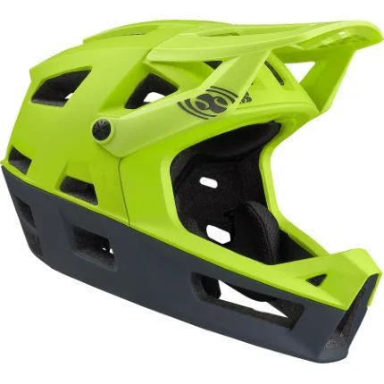 Neon trail shorts-Bicycle helmet crate wrap-iXS Trigger Full Face Helmet - Lime