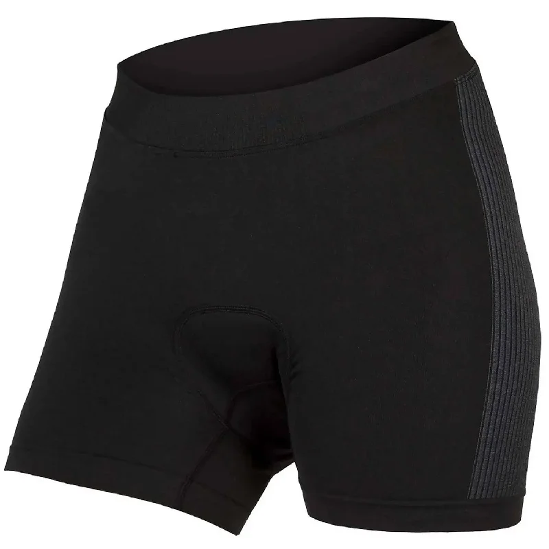 Airy gravel base layer-cycling clothing with wide borders-Boxer donna Endura Engineered Padded - Nero