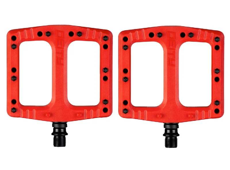 Elastic trail tights-Deity Components Deftrap Platform Pedals - Red