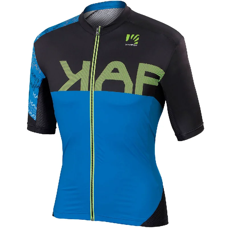 Firm pedal straps-cycling clothing with chill comfort-Maglia Karpos Jump - Blu