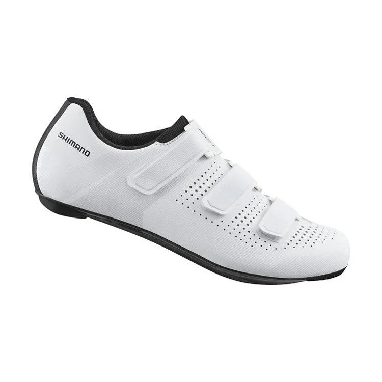 Textured bike grips-cycling clothing with firm boost-Shimano RC100 Road Shoe - SMU - White