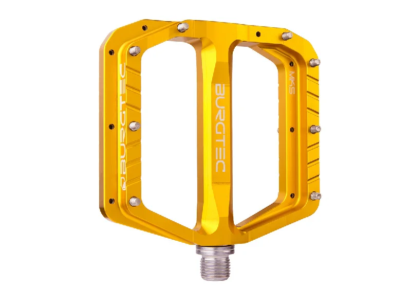 Neon trail shorts-Burgtec Penthouse MK5 Flat Pedals - Bullion Gold