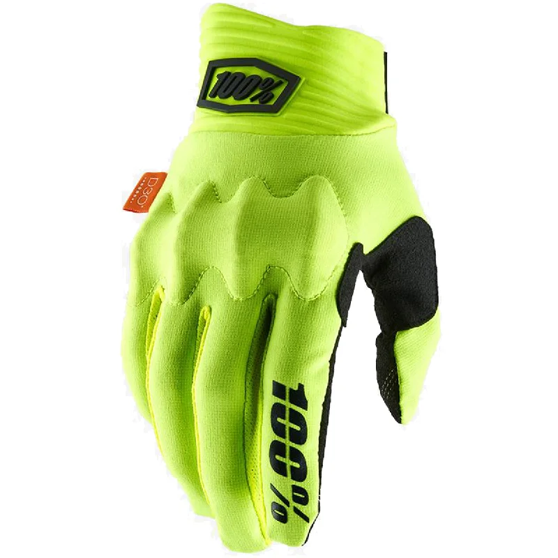 Tough gravel pedals-cycling clothing with rapid riders-Guanti 100% Cognito - Giallo fluo