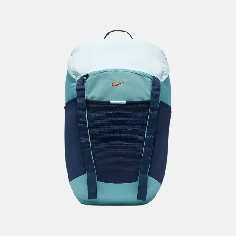 Adjustable helmet visor-Cooling trail jacket-Nike Hike Backpack 27L -Denim Turquoise/Midnight Navy/Vintage Coral