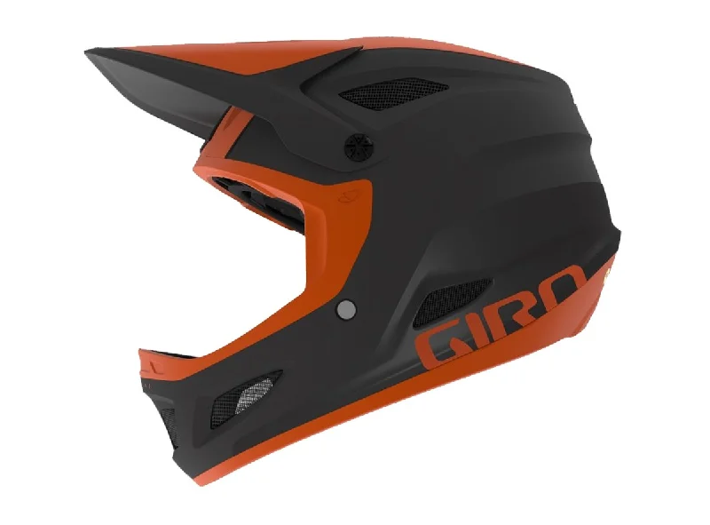 Firm pedal straps-Bicycle helmet wrap honor-Giro Disciple MIPS Full Face Helmet - Matt Warm Black-Deep Orange - 2019