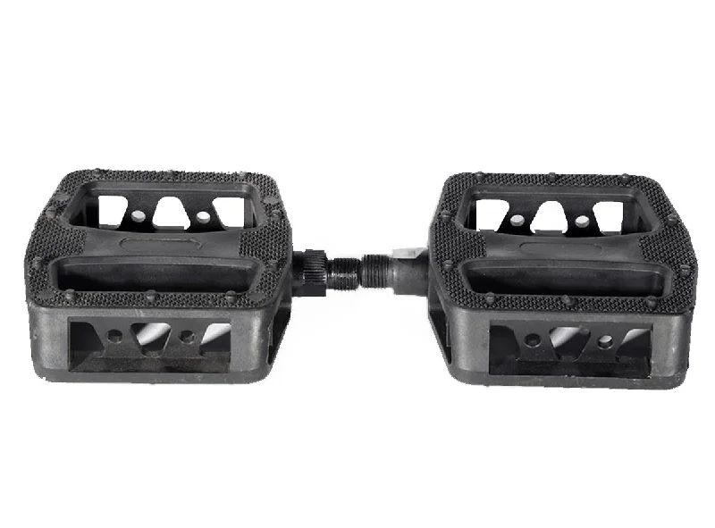 Lightweight shoulder pads-Eastern Atom Series Plastic BMX Pedals - 1/2" - Black