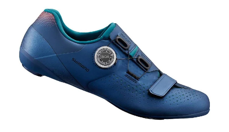 Slim-fit bike jersey-cycling clothing with fixed clasp-Shimano RC5 Road Shoe - Womens - Navy