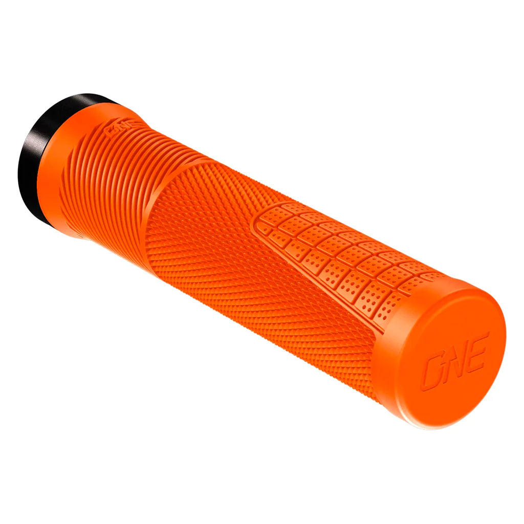 professional pliable bicycle grips-Thin bike headband-OneUp Thin Lock-On MTB Grips - Orange