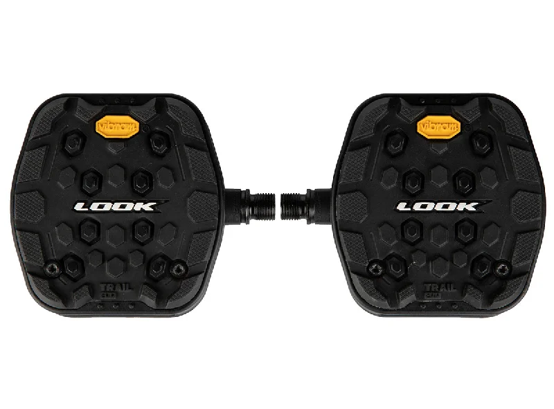 Reflective frame bands-Look GEO TRAIL GRIP Platform Pedals - Black