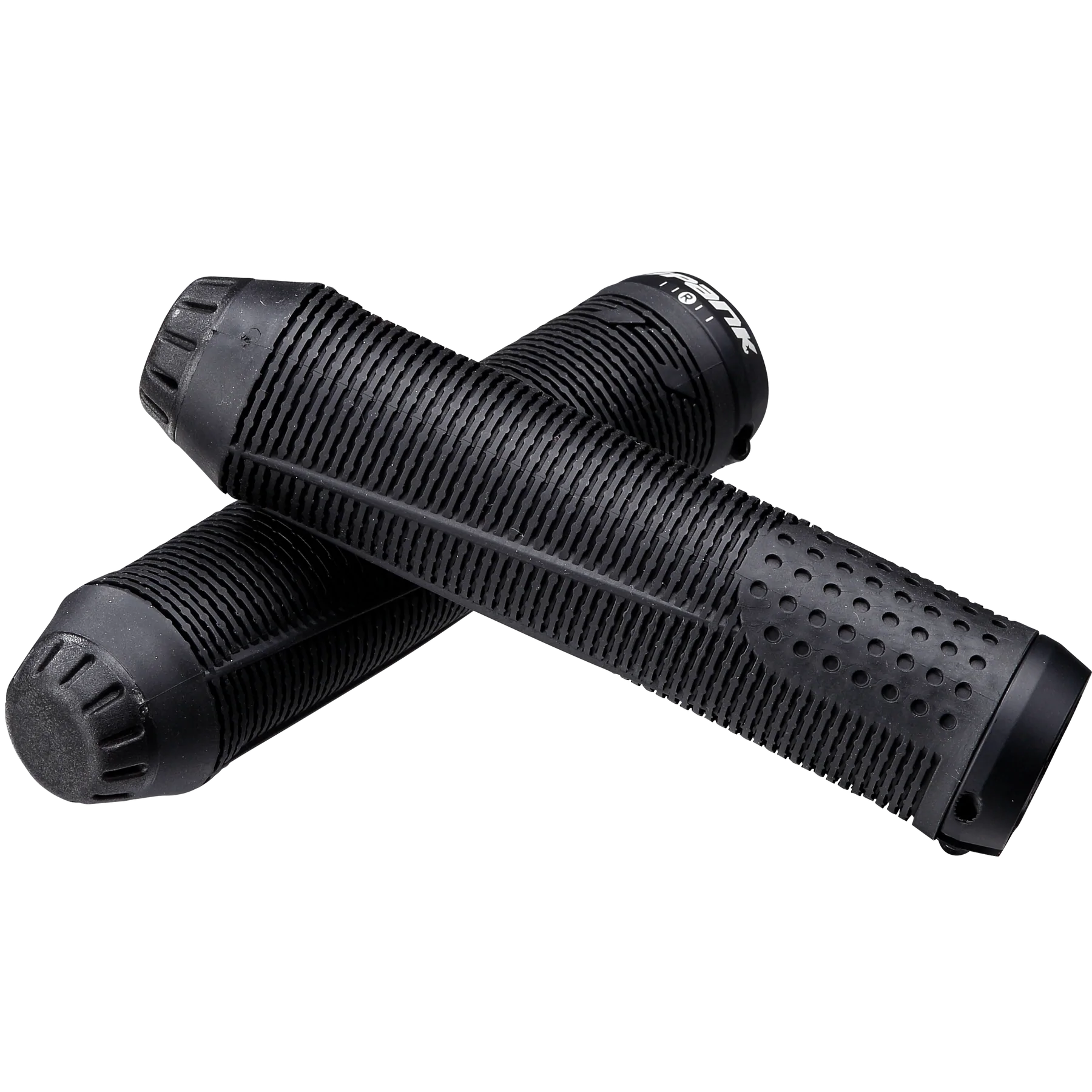 carbon fiber impact-resistant grips-Firm trail shin guards-Spank Spike Grips 33 - Black