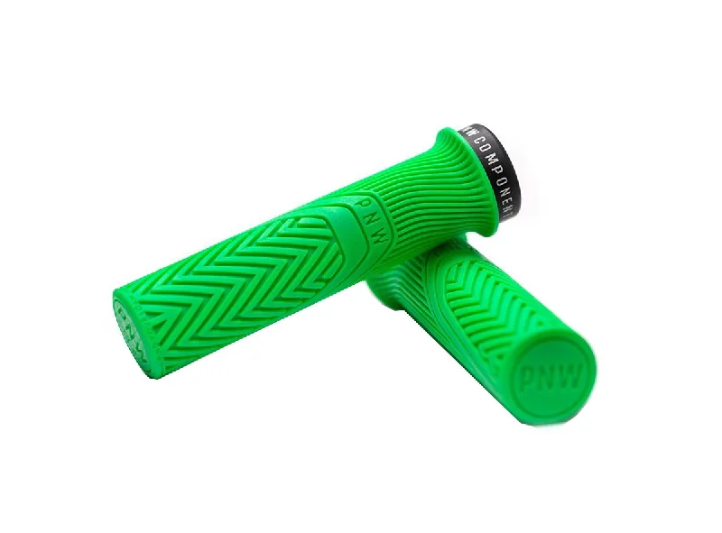 shock-absorbing fluorescent grips-Cooling trail vest-PNW Loam MTB Lock-On Grips - Moto Green