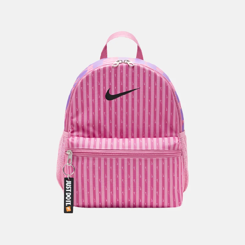 Cooling trail tank-Elastic trail elbow pads-Nike Brasilia JDI Older Kids' Mini Backpack 11L -Magic Flamingo/Magic Flamingo/Black