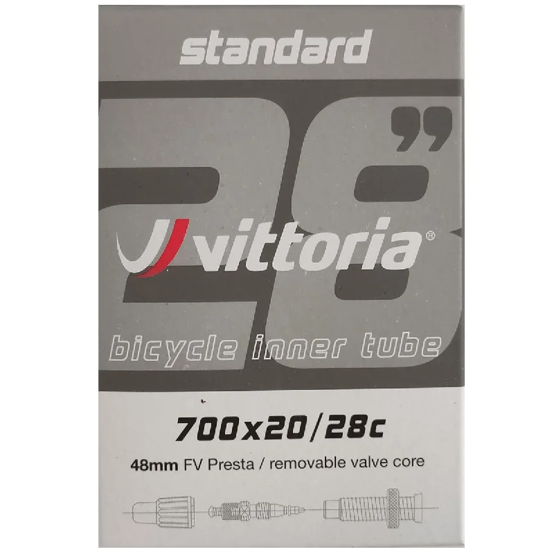 Adjustable helmet visor-Camera d'aria Vittoria Standard 700x20/28 - Valvola 48 mm