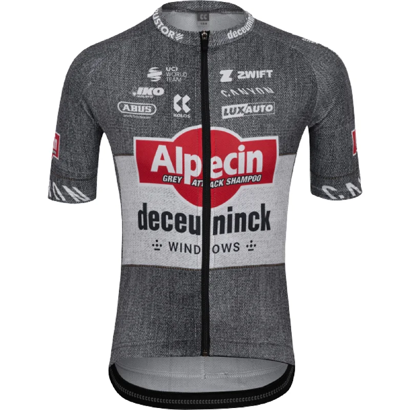 Neon wrist bands-cycling clothing for fast spins-Maglia bambino Kalas Alpecin Deceuninck 2024 - TDF