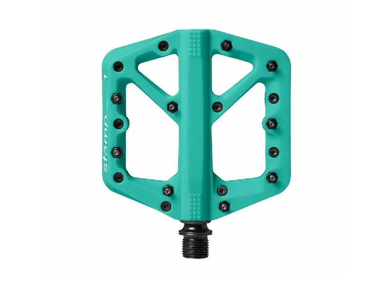 Windproof trail sleeves-Crank Brothers Stamp 1 Platform Pedals - Turquoise