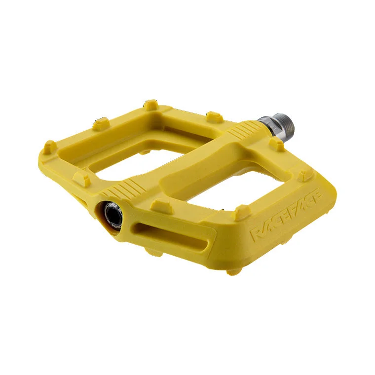 Flexible MTB knee guards-Race Face Ride Flat Pedals - Yellow