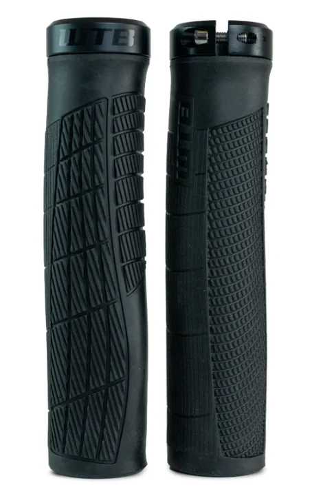 textured rubber reinforced grips-Thin bike shirt-WTB CZ Control MTB Grip - Black