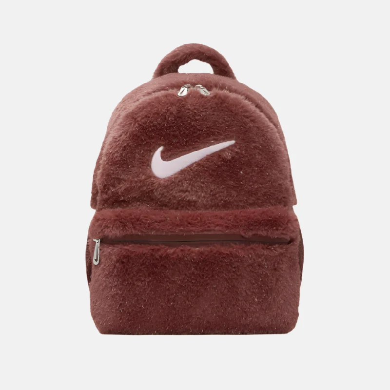 Slim trail arm pads-Cooling trail arm warmers-Nike Older Kids' Faux Fur Backpack 11L -Dark Pony/Dark Pony/Pink Foam